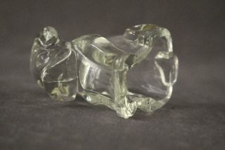 Vintage Jeannette Glass Clear Powder Box Jar & Lid Scottie Dog Bonus Figurine 5