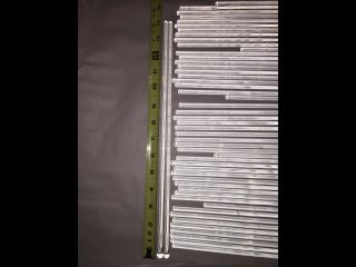 10 Glass Rods 14 1/4” - Sciolari chandalier Replacements /Swizzle Sticks /Lab 2