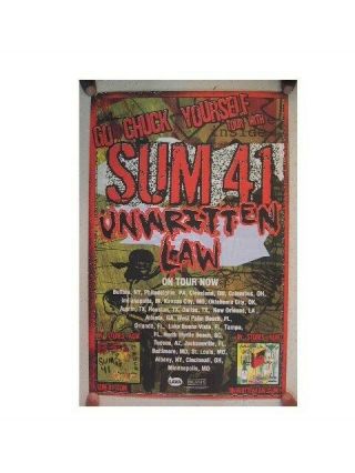 Sum 41 Poster Unwritten Law