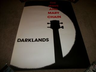 The Jesus And Mary Chain Darklands 1987 Promo Poster 23 X 35 In Store Display