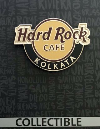 Hard Rock Cafe Kolkata Classic Logo Series Pin On Card
