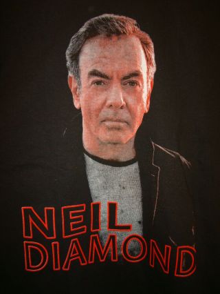 Neil Diamond Concert Live Tour T Shirt 2012 Sz L Los Angeles Las Vegas