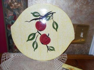 Vintage Blue Ridge Pottery Apple Jack Plate Platter Cake Plate Serving Tray Wow