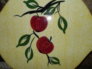 Vintage Blue Ridge Pottery Apple Jack Plate Platter Cake Plate Serving Tray WOW 2