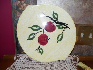 Vintage Blue Ridge Pottery Apple Jack Plate Platter Cake Plate Serving Tray WOW 7