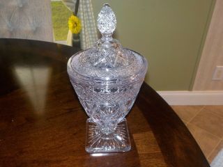 Imperial Cape Cod Crystal Candy Jar And Cover (one Pound)
