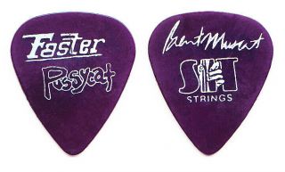 Vintage Faster Pussycat Brent Muscat Signature Purple Guitar Pick - 1992 Tour