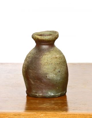 Studio Pottery Vase Wood Fired Daniel Murphy Sake Bottle Weed Pot Modernist 2