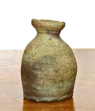 Studio Pottery Vase Wood Fired Daniel Murphy Sake Bottle Weed Pot Modernist 3