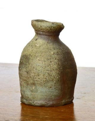 Studio Pottery Vase Wood Fired Daniel Murphy Sake Bottle Weed Pot Modernist 4