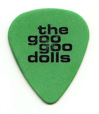 Goo Goo Dolls John Rzeznik Green Guitar Pick - 1999 Dizzy Up The Girl Tour