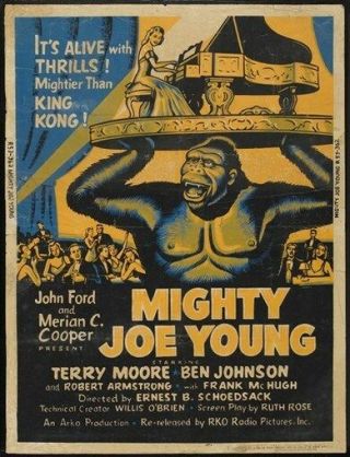 Mighty Joe Young Movie Poster King Kong Rare Vintage
