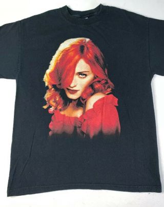 Vtg Tshirt Shirt - Madonna Black Confessions Tour 2008