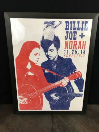 Billy Joe Norah Jones Foreverly 2003 Poster Rare Framed 26”x20”