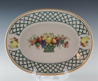 Villeroy And Boch Basket Oval Relish Tray Or Gravy Underplate