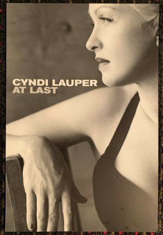 Cyndi Lauper At Last 12x18 Advance Record Store Promo Poster Flat 2sided 2003