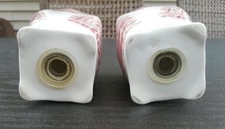 Johnson Bros England Old Britain Castles Pink Salt And Pepper Shakers 6