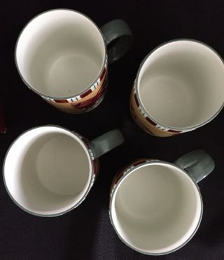LENOX Winter Greetings Everyday Cardinal Bird 14 oz Coffee Mug Set Of 4 4
