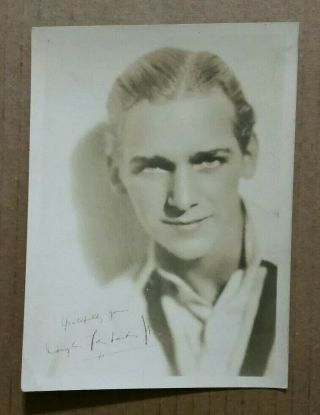 Douglas Fairbanks Jr.  (actor) Signed Promo Photo,  Vintage 1927