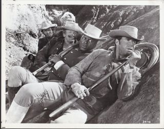 James Garner Sidney Poitier Duel At Diablo 1966 Vintage Movie Photo 33727