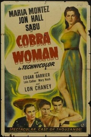 Cobra Woman Movie Poster Maria Montez Rare Hot Vintage