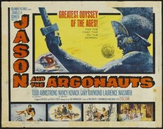 Jason And The Argonauts Movie Poster Rare Hot Vintage