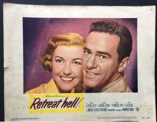 Portrait Of Richard Carlson And Anita Louise Retreat Hell 1952 Lobby Card 2674