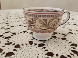 Wedgwood " Florentine " Brown Dragons On Ivory Fruit Center 1 Leigh Coffee Tea Cup