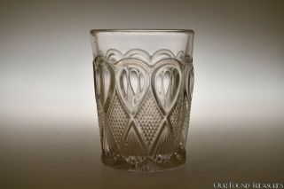 C 1897 No.  15049 Maryland By U.  S.  Glass Colorless 3.  75” H Flat Tumbler