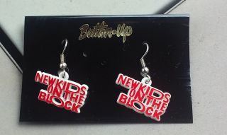 Kids On The Block Earrings Red And White