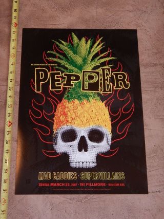 2007 Pepper Fillmore Concert Poster F850,  Thomas Scott Art