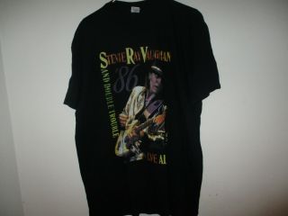 Stevie Ray Vaughn Concert Tour 1986 Shirt Concert Adult 2xl