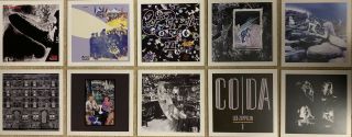 Led Zeppelin Set Of 10 Promo Lithograph Prints / Posters Jimmy Page Plant
