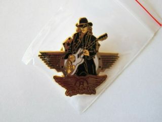 Vintage Aerosmith Brad Whitford Guitar In Concert Tour Promotion Pin Badge