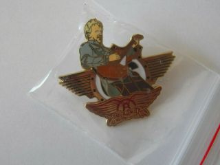 Vintage Aerosmith Tom Hamilton In Concert Tour Promotion Pin Badge