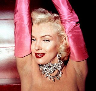 Marilyn Monroe With Pink Gloves 8x10 Photo Print