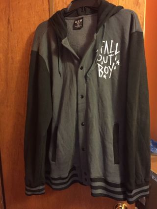 Fall Out Boy Hoodie Jacket Xxl Manhead Official Rare Snaps 2xl Fallout