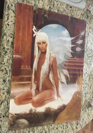 Cher 1978 Nude Butterfly Poster/photo Harry Langdon Studios