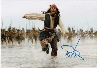 Johnny Depp Pirates Of The Caribbean Signed Photo Print 6x4 Poster Autograph