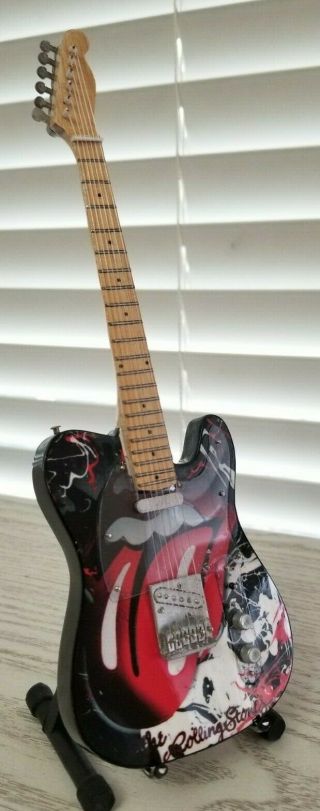 Rolling Stones Miniature Tribute Guitar with Stand - MCA 244 2