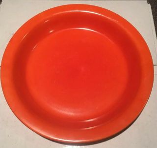 Vintage Fiesta Kitchen Kraft Radioactive Red Pie Plate Dish Fiestaware Promo