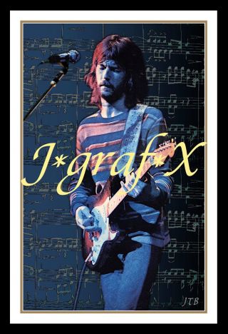Eric Clapton Derek And The Dominos Layla Portrait Poster - Really Cool Artwork