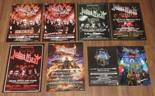 Judas Priest Japan Promo Tour Flyer Etc X 7 Set Mini Poster Booklet Rob Halford