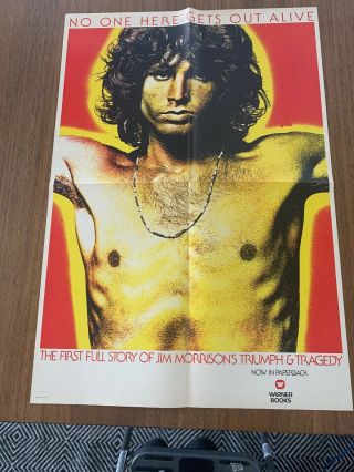 Jim Morrison No One Here Gets Out Alive Promo Poster For Paperback The Doors