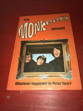 1968 The Monkees Annual Whatever Happened To Peter Tork? Hard Cover Book