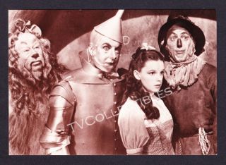 4x6 Postcard The Wizard Of Oz 1989 Judy Garland Ray Bolger Jack Haley 136 - 056