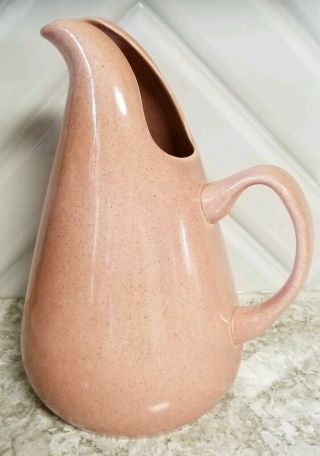 Russel Wright American Modern Mcm Coral Water Pitcher By Steubenville