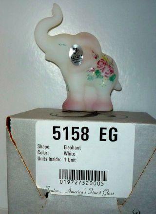 Fenton hand - painted ELEPHANT - with tags 3