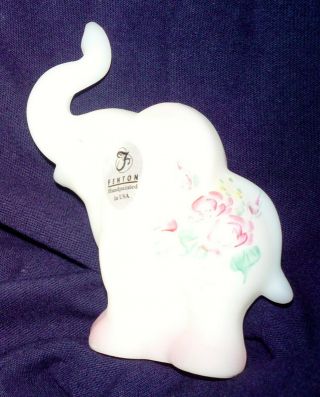 Fenton hand - painted ELEPHANT - with tags 5