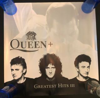Queen Greatest Hits Vol Iii Promo Poster 24x24 Ex Cond Freddie Mercury